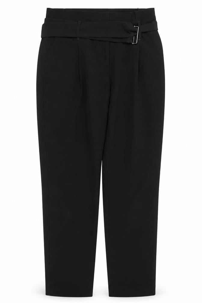 Dorothy Perkins Womens Black  Polyester Trousers  Size 12 L28 in Regular Zip
