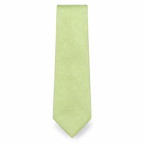 John Lewis  Mens Green Grenadine Silk Pointed Tie One Size