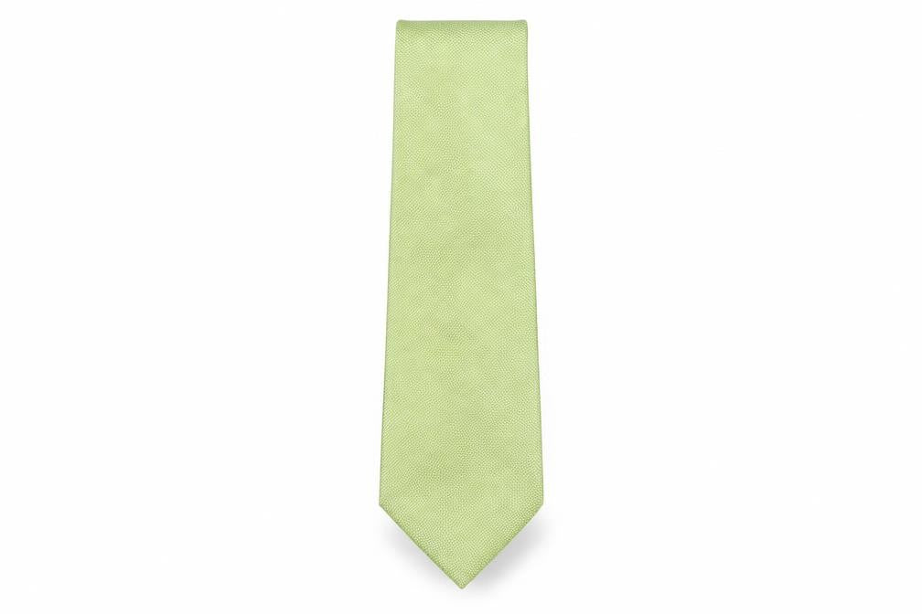 John Lewis  Mens Green Grenadine Silk Pointed Tie One Size