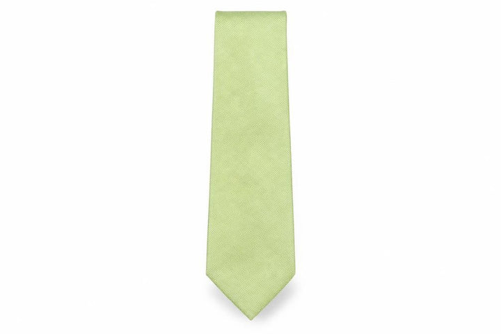 John Lewis  Mens Green Grenadine Silk Pointed Tie One Size