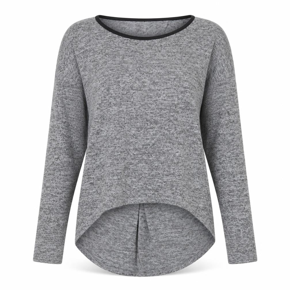 Miss Selfridge Womens Grey  Polyester Jersey T-Shirt Size 6 Round Neck
