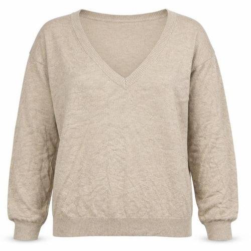 Body Flirt Womens Beige V-Neck  Viscose Pullover Jumper Size XS