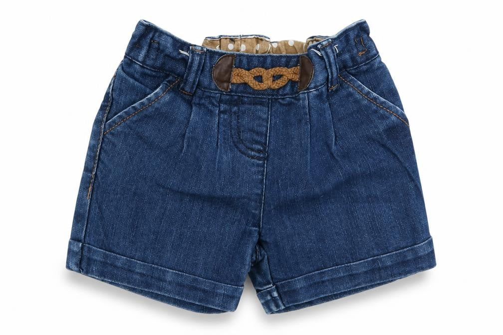 NEXT Girls Blue  Cotton Cropped Jeans Size 9-12 Months