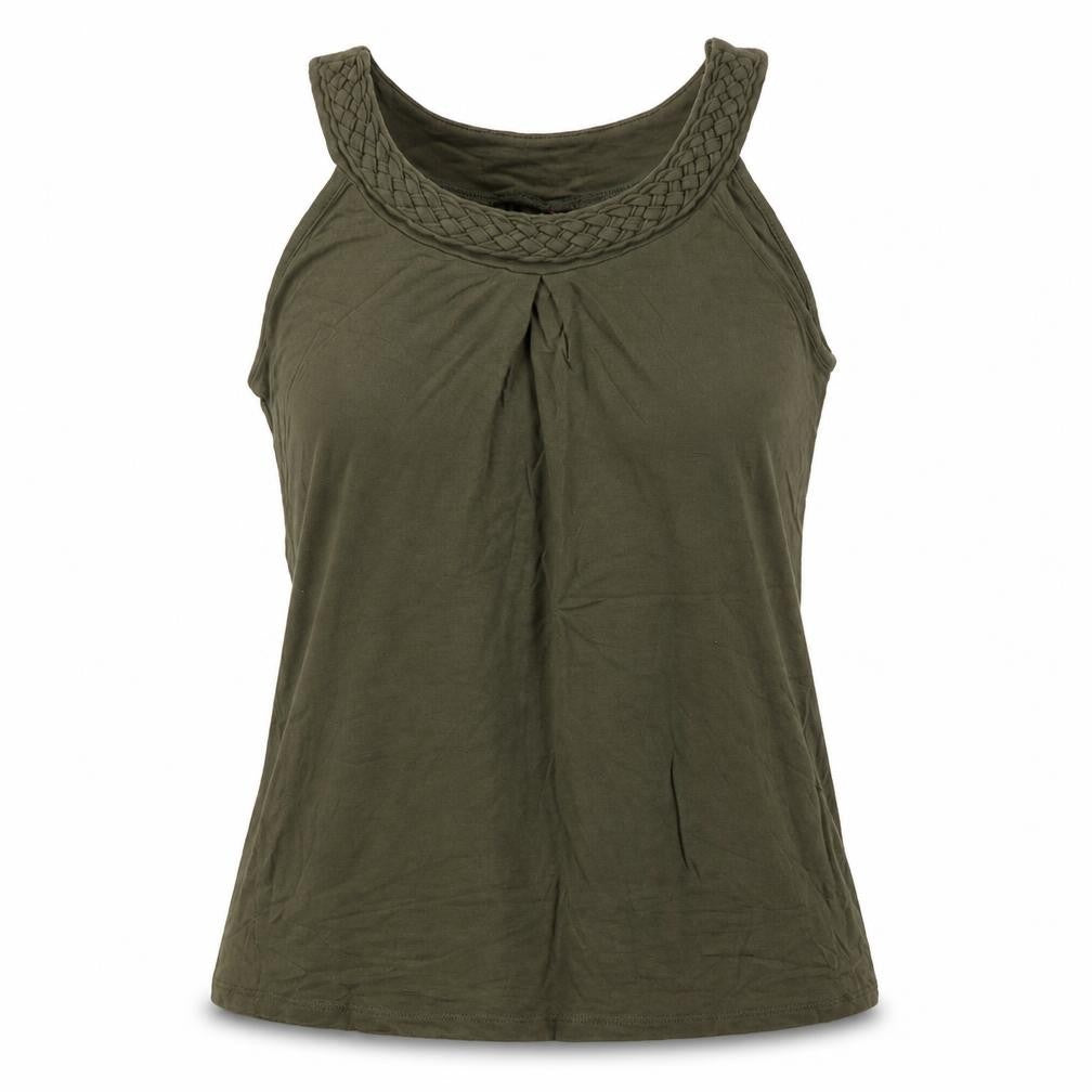 Red girl Womens Green  Polyester Jersey Blouse Size M Round Neck