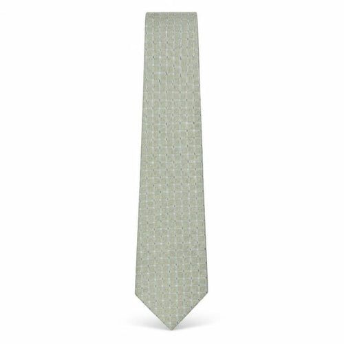Marks and Spencer Mens Green Plaids & Checks Silk Pointed Tie One Size