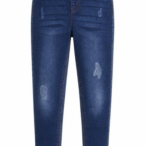 Denim & Co. Girls Blue  Cotton Jegging Jeans Size 9-10 Years  Slim Pullover