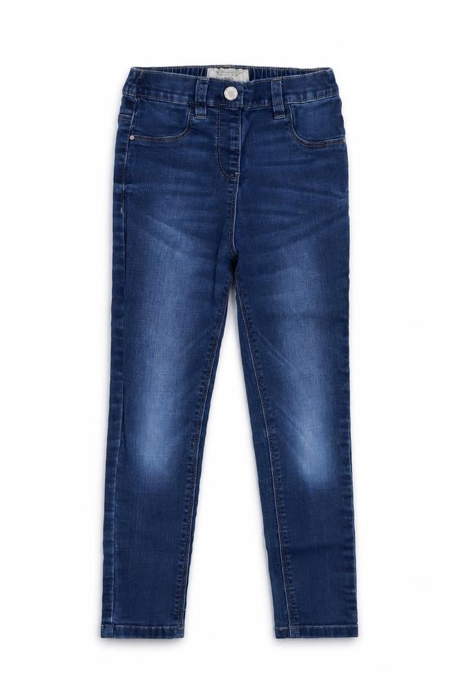 NEXT Girls Blue  Cotton Skinny Jeans Size 9 Months  Slim Pullover
