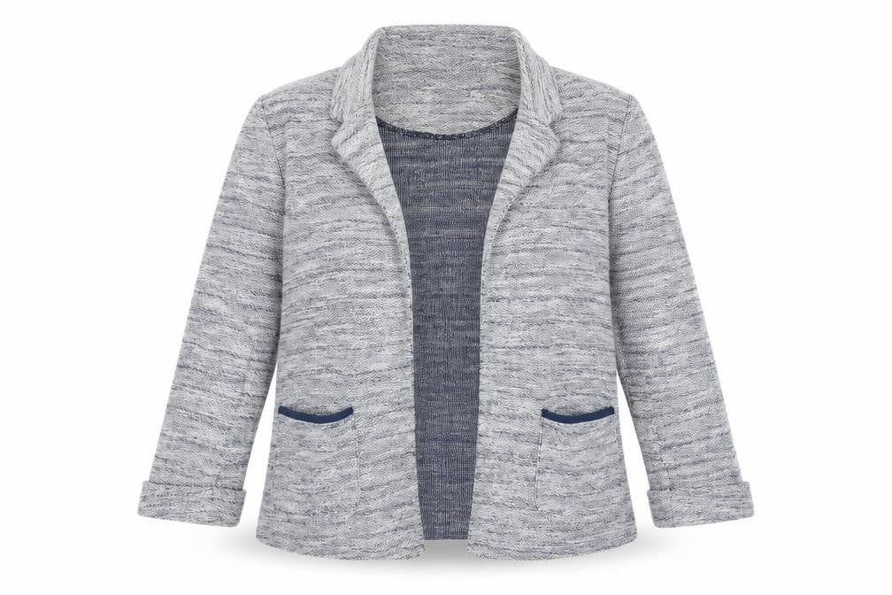 New Look Womens Blue V-Neck  Polyester Cardigan Jumper Size 10
