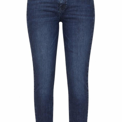 Topshop Womens Blue  Cotton Skinny Jeans Size 28 in L25 in Regular Zip