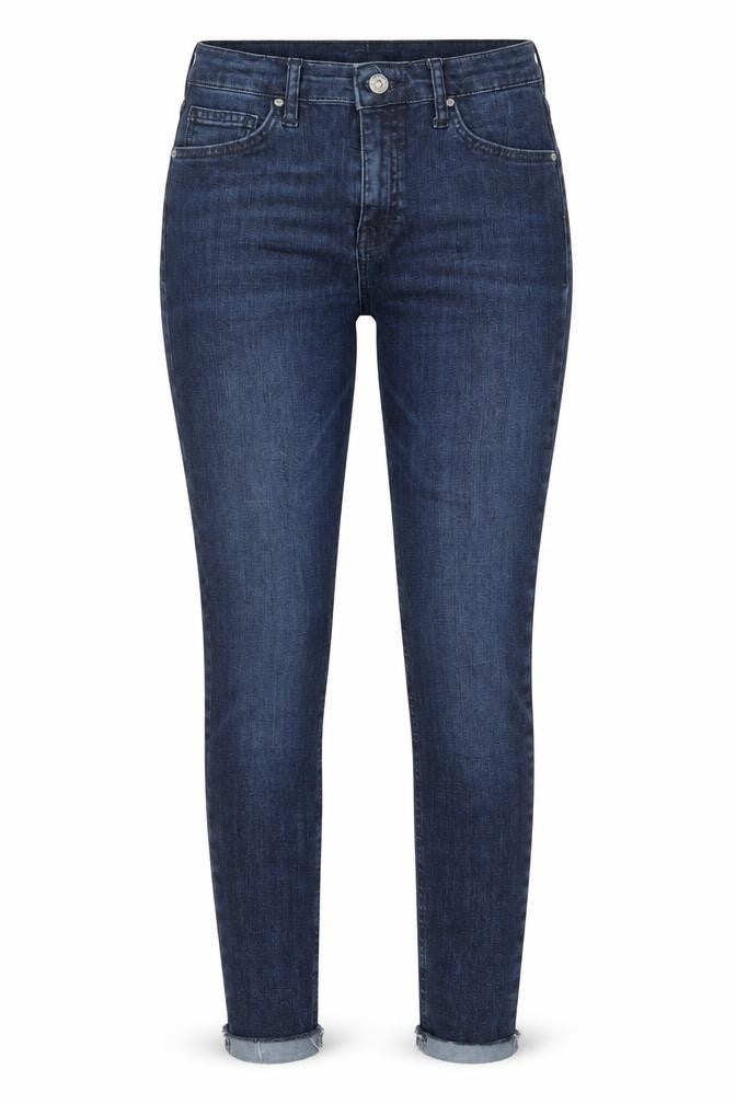 Topshop Womens Blue  Cotton Skinny Jeans Size 28 in L25 in Regular Zip