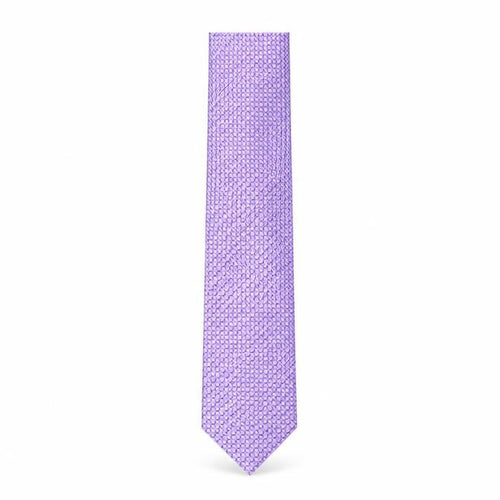 Marks and Spencer Mens Purple Geometric Silk Pointed Tie One Size