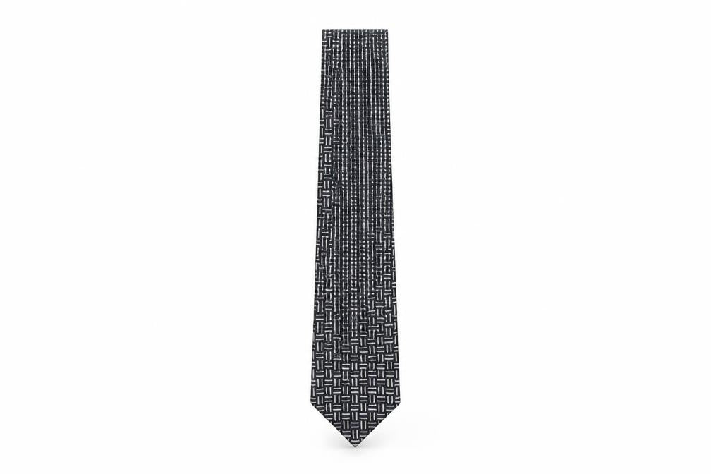 Front view of Marks & Spencer men’s multicoloured geometric polyester pointed tie one size