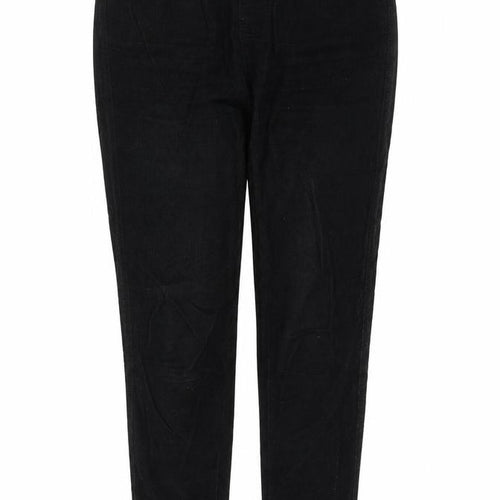 Authentic Womens Black  Cotton Jegging Trousers Size 10 L29 in Regular
