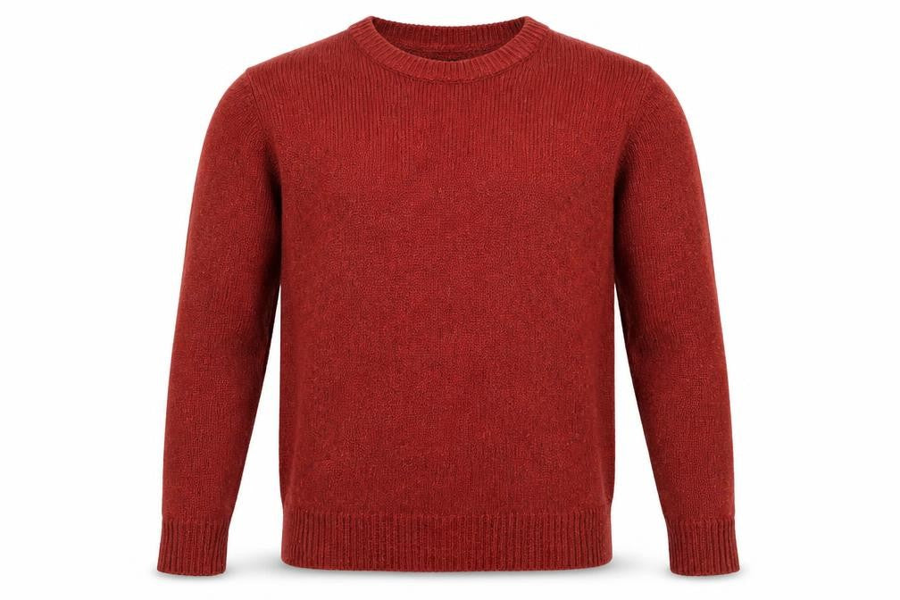 Cedar Wood State Mens Orange Crew Neck  Acrylic Pullover Jumper Size S   - Flecked