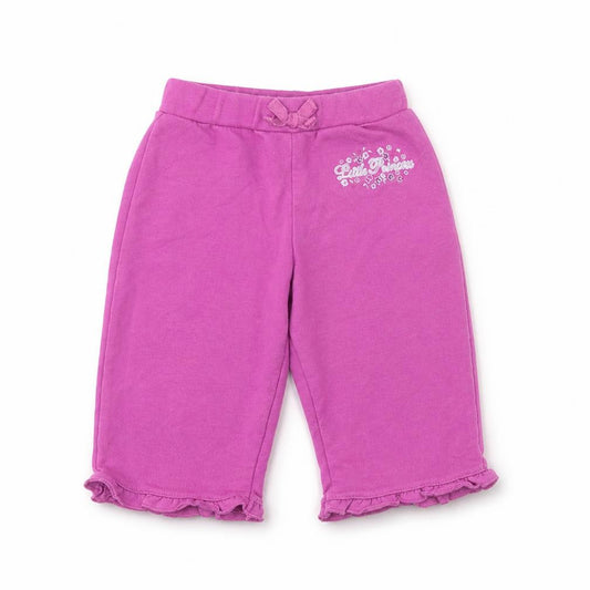 Front view of Dunnes Baby Pink Cotton sweatpants, size 6-9, Months Pullover - Little Princess
