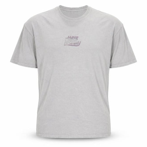 New Look  Mens Grey Houndstooth Polyester  T-Shirt Size M Round Neck