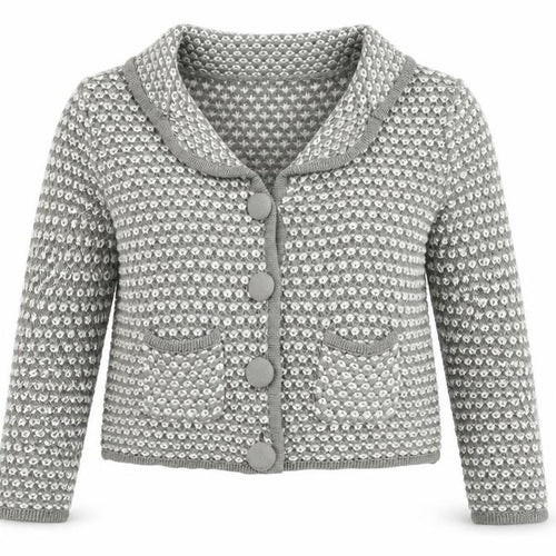 Elaigabeth Scott  Womens Grey Collared  Acrylic Cardigan Jumper Size M