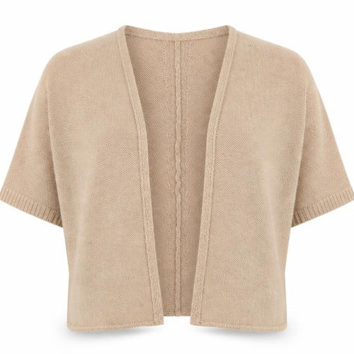 Select Womens Beige V-Neck  Acrylic Cardigan Jumper Size 14