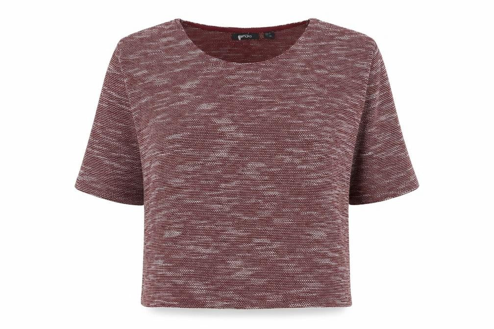 ESMARA Womens Red Round Neck  Polyester Pullover Jumper Size 14