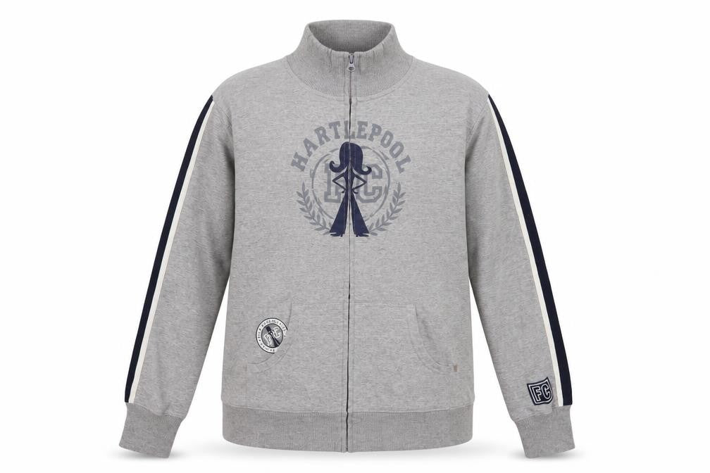 Footie Chick Womens Grey  Cotton Full Zip Sweatshirt Size 16  Zip - Hartlepool
