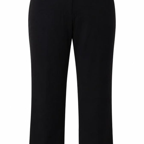 Marks and Spencer Womens Black  Polyester Trousers  Size 12 L28 in Regular Zip