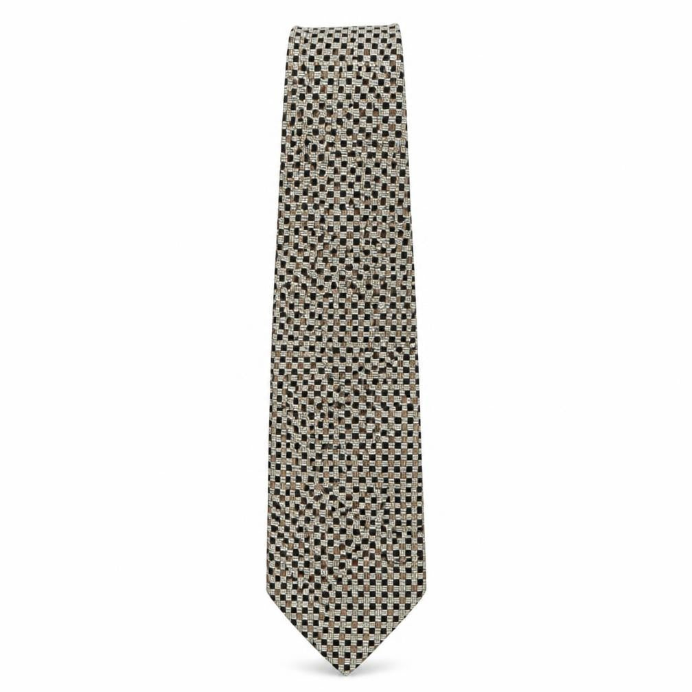 Alexander Julian  Mens Multicoloured Plaids & Checks Silk Pointed Tie One Size