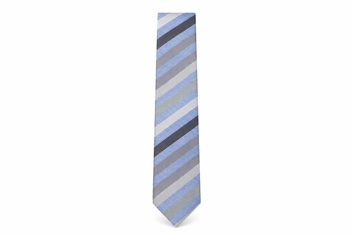 John Lewis  Mens Multicoloured Striped Silk Pointed Tie One Size