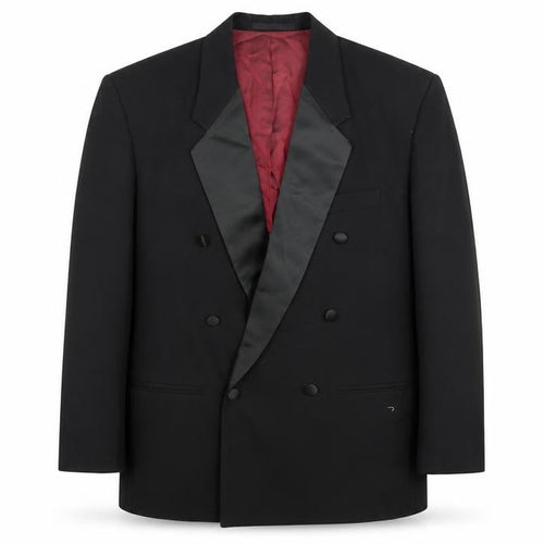 Preworn Mens Black  Polyacrylate Fibre Jacket Suit Jacket Size 40