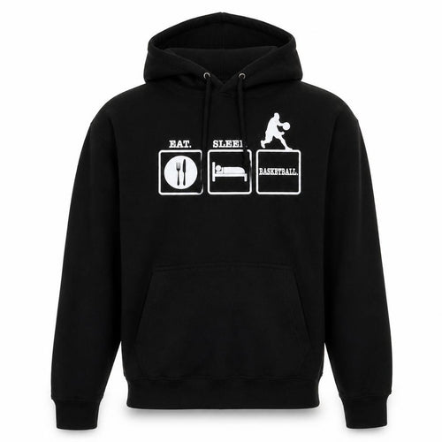 Awdis Mens Black  Cotton Pullover Hoodie Size S   - Basketball