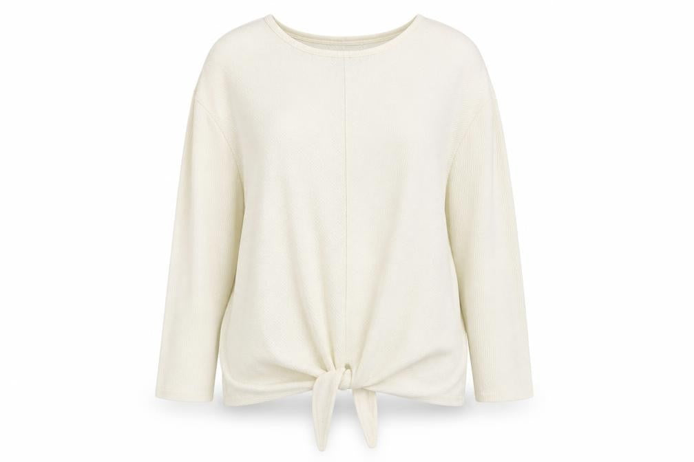 Next Womens Ivory Round Neck  Polyester Pullover Jumper Size 14