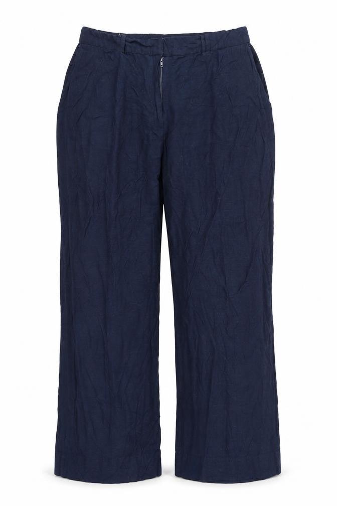 Joanna Hope Womens Blue  Viscose Trousers  Size 20 L28 in Regular Button