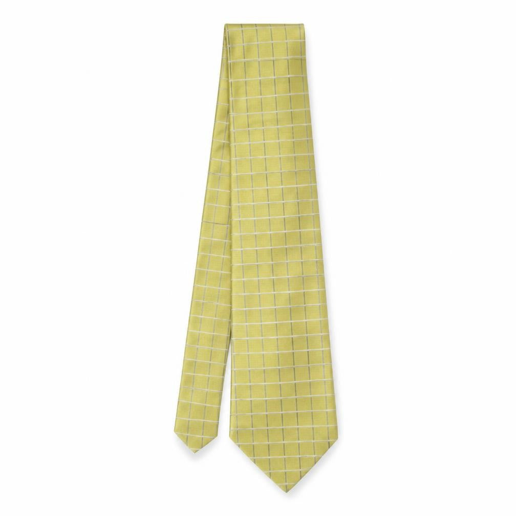 Marks and Spencer Mens Multicoloured Plaids & Checks Silk Pointed Tie One Size