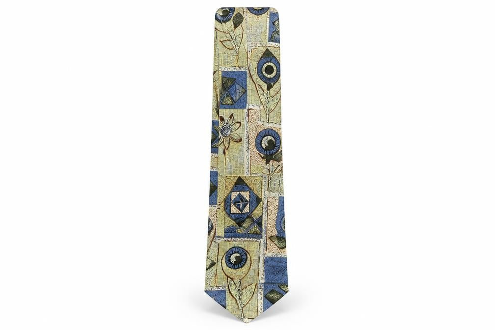 Front view of Marco Morelli men’s multicoloured floral polyester pointed tie one size