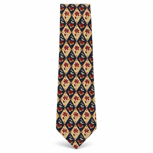 Marks and Spencer Mens Multicoloured Plaids & Checks Silk Pointed Tie One Size