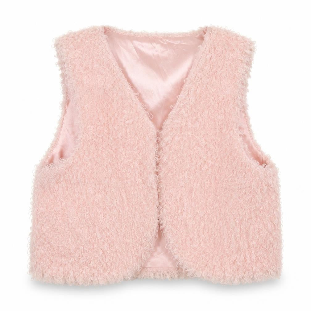 Front view of H&M girls’ pink jacket coat, size 11-12, years