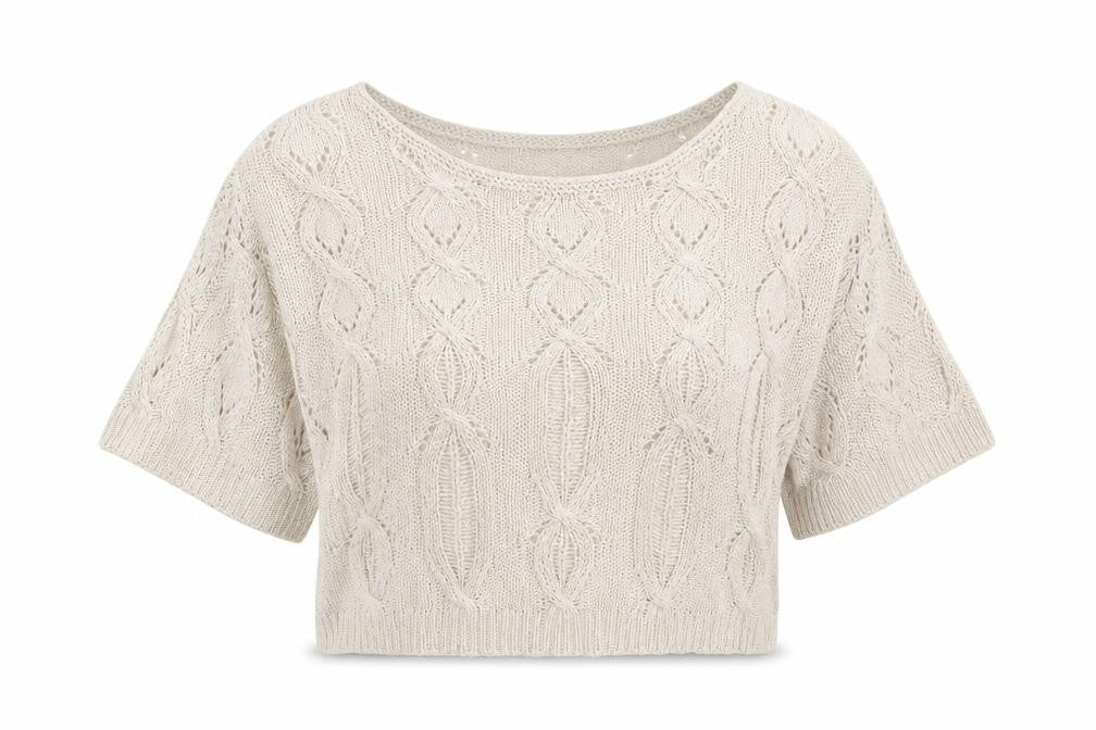 Front view of Matalan women’s white boat neck argyle/diamond acrylic jumper, size UK 10