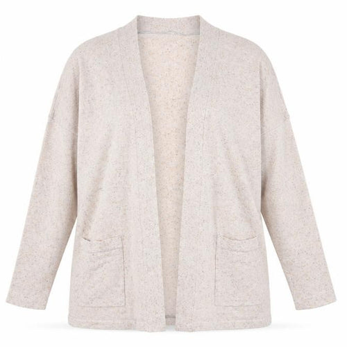 Mango Womens Beige V-Neck  Polyester Cardigan Jumper Size S