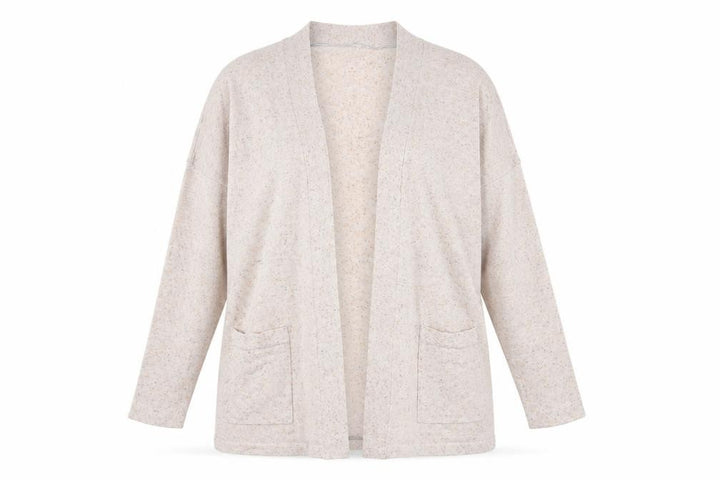 Mango Womens Beige V-Neck Polyester Cardigan Jumper Size S
