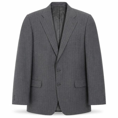 Scott International Mens Grey Striped  Gilet Blazer Size L  Button
