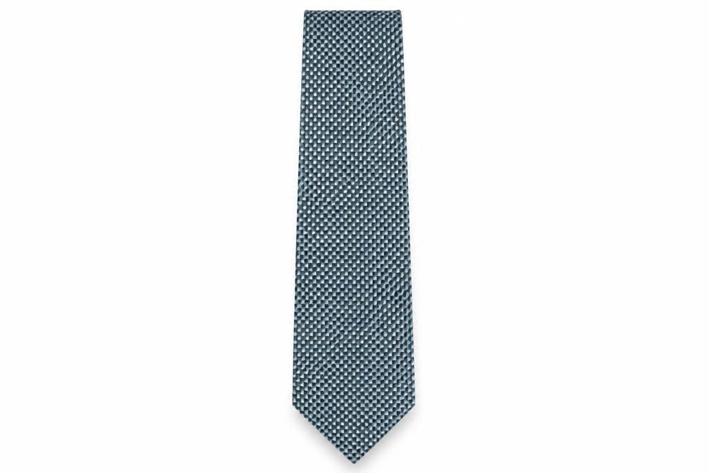 Front view of Wolsey men’s multicoloured plaids & checks polyester pointed tie one size