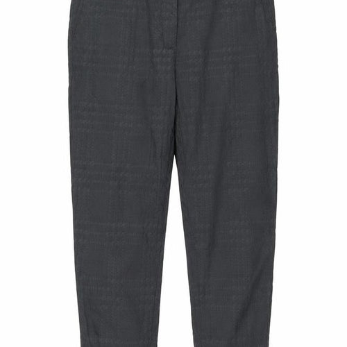 Masai Mens Grey Plaid Viscose Trousers  Size L L29 in Regular Zip