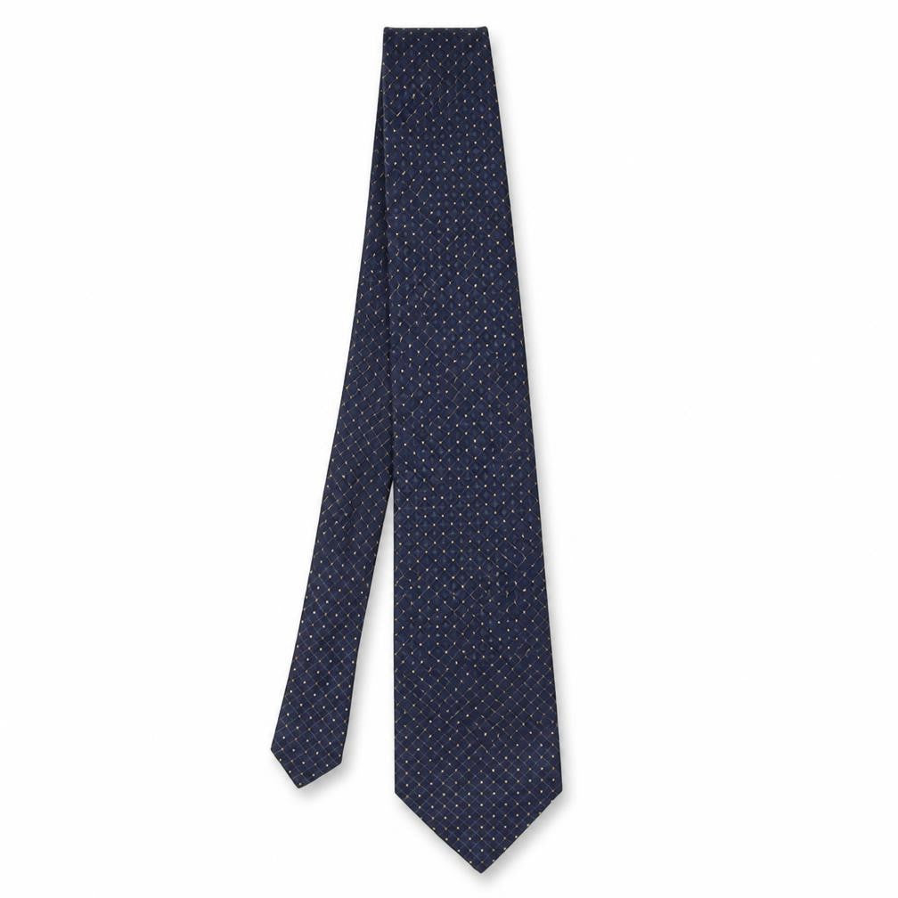 Marks and Spencer Mens Multicoloured Plaids & Checks Silk Pointed Tie One Size