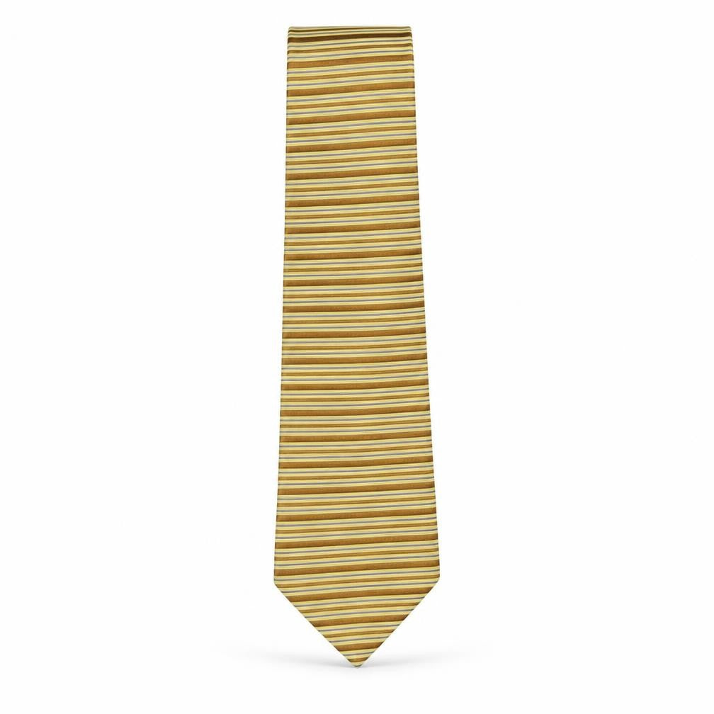 Front view of Jim Thompson men’s multicoloured striped silk pointed tie one size