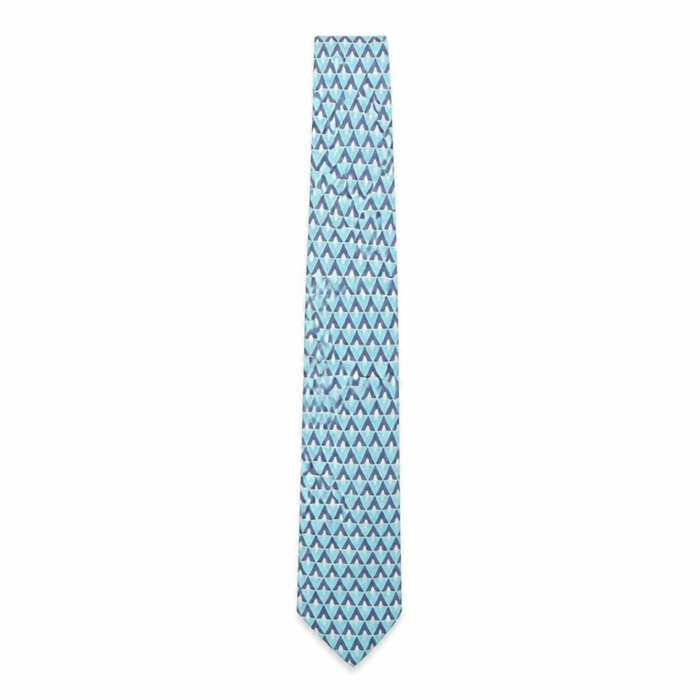 Front view of Next men’s multicoloured geometric silk pointed tie one size