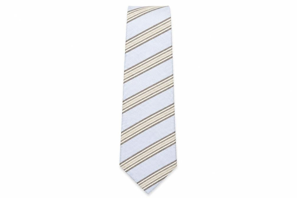 Marks and Spencer Mens Multicoloured Striped Silk Pointed Tie One Size