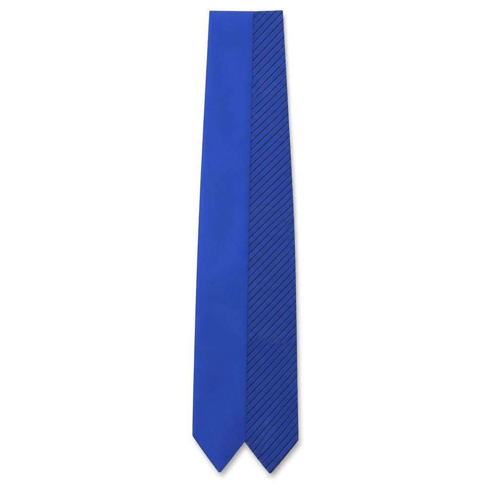 Front view of Next men’s multicoloured striped polyester pointed tie one size