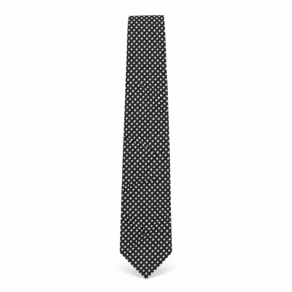 Front view of Hunt Club men’s multicoloured plaids & checks polyester pointed tie one size