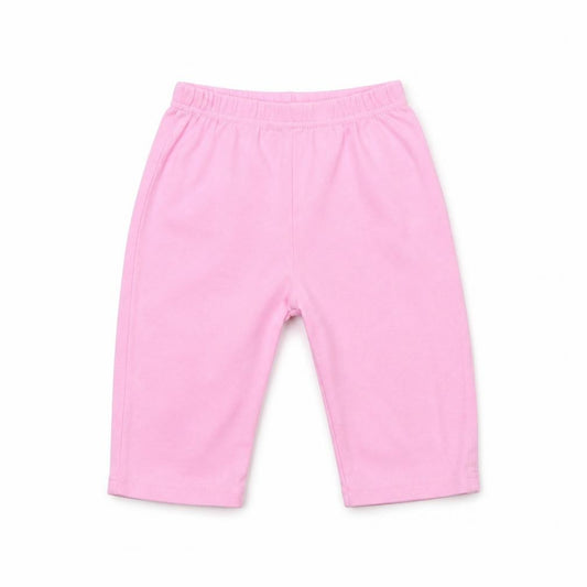 Front view of George Baby Pink Cotton Jogger Trousers, size 9-12, Months