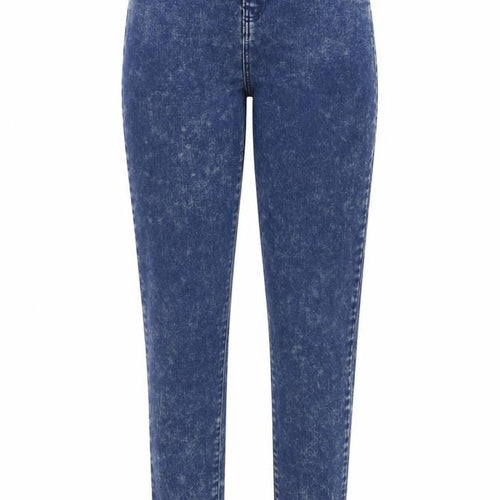 Primark Womens Blue  Cotton Skinny Jeans Size 12 L32 in Regular Button