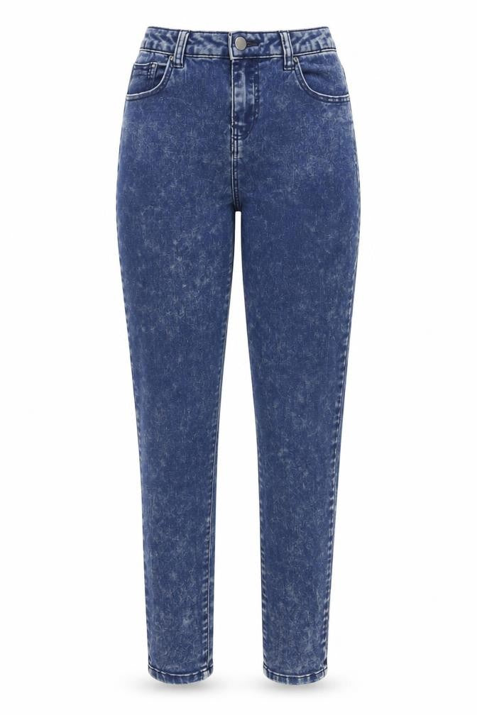 Primark Womens Blue  Cotton Skinny Jeans Size 12 L32 in Regular Button